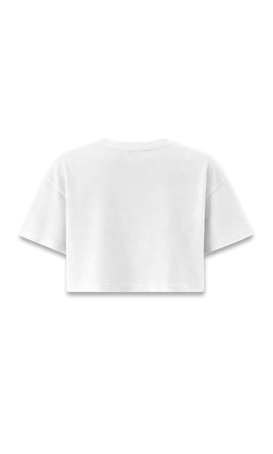 BLUSA DE DAMA CORTA BLANCA | CHERRY