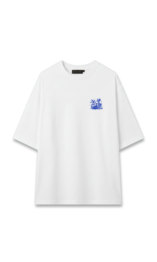 CAMISETA OVERSIZE BLANCA | LOST BUT FREE