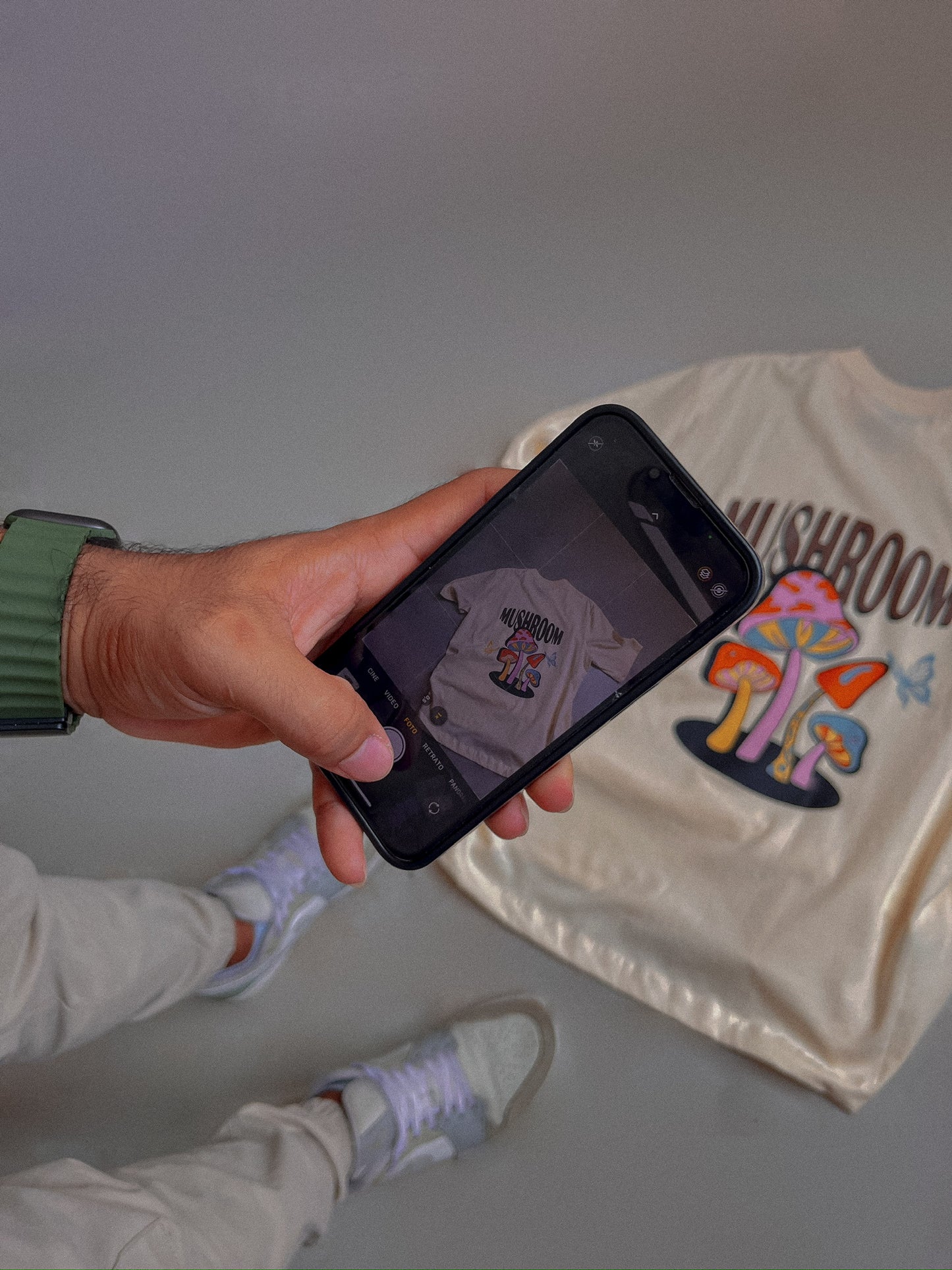 CAMISETA OVERSIZE VAINILLA | MUSHROOM