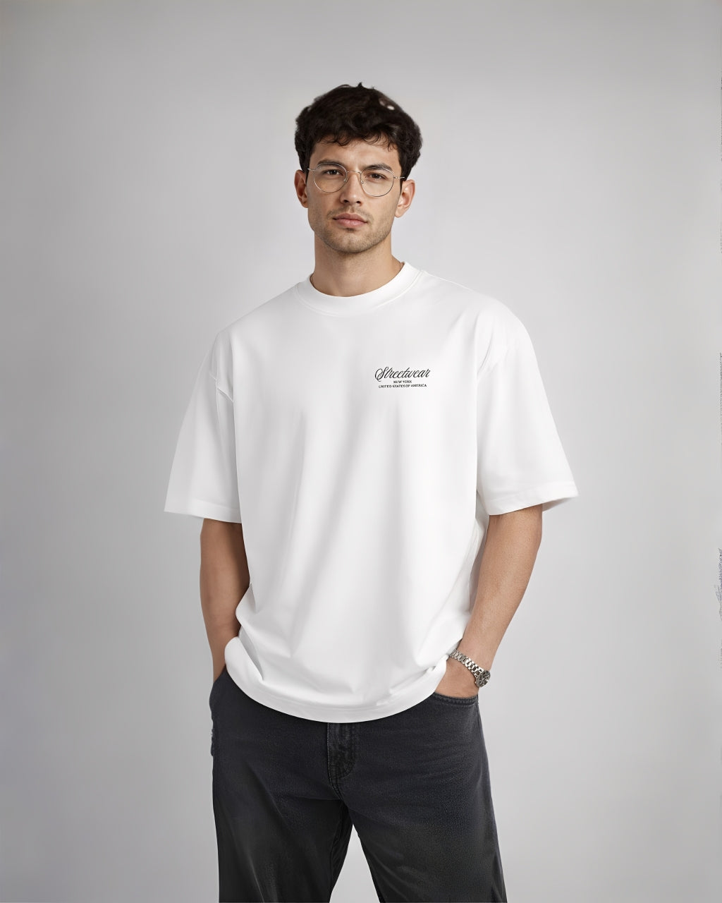 CAMISETA OVERSIZE BLANCA | CHERUBIM