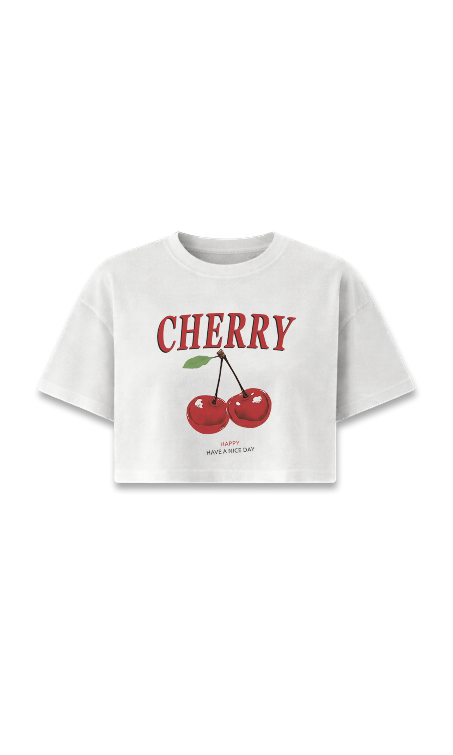 BLUSA DE DAMA CORTA BLANCA | CHERRY