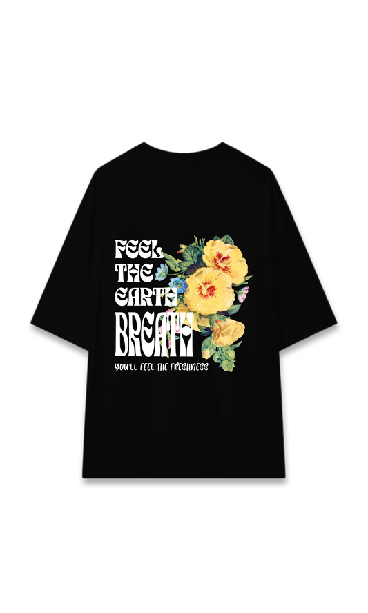 CAMISETA OVERSIZE NEGRA | BREATH