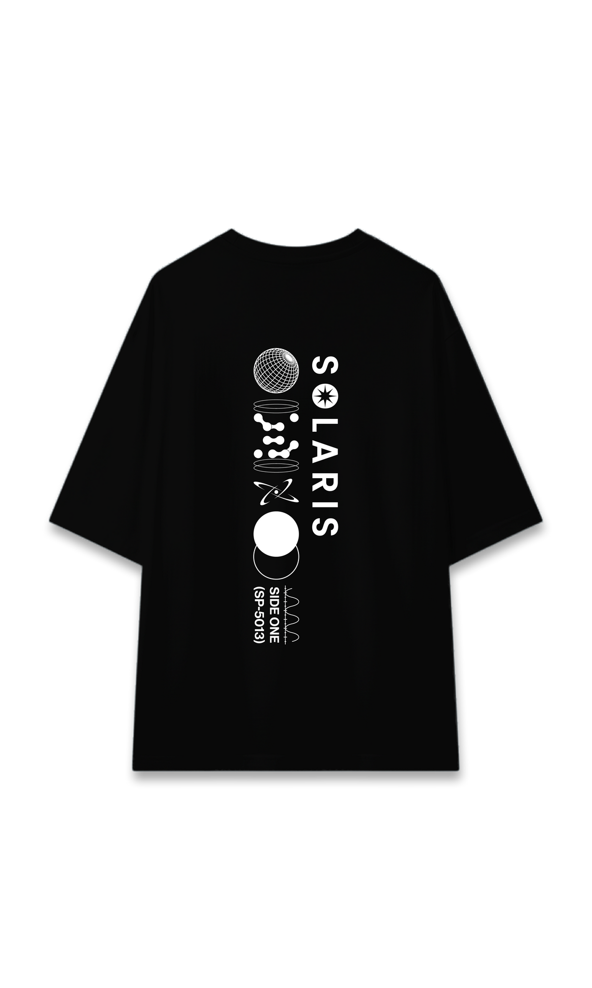 CAMISETA OVERSIZE NEGRA | SOLARIS