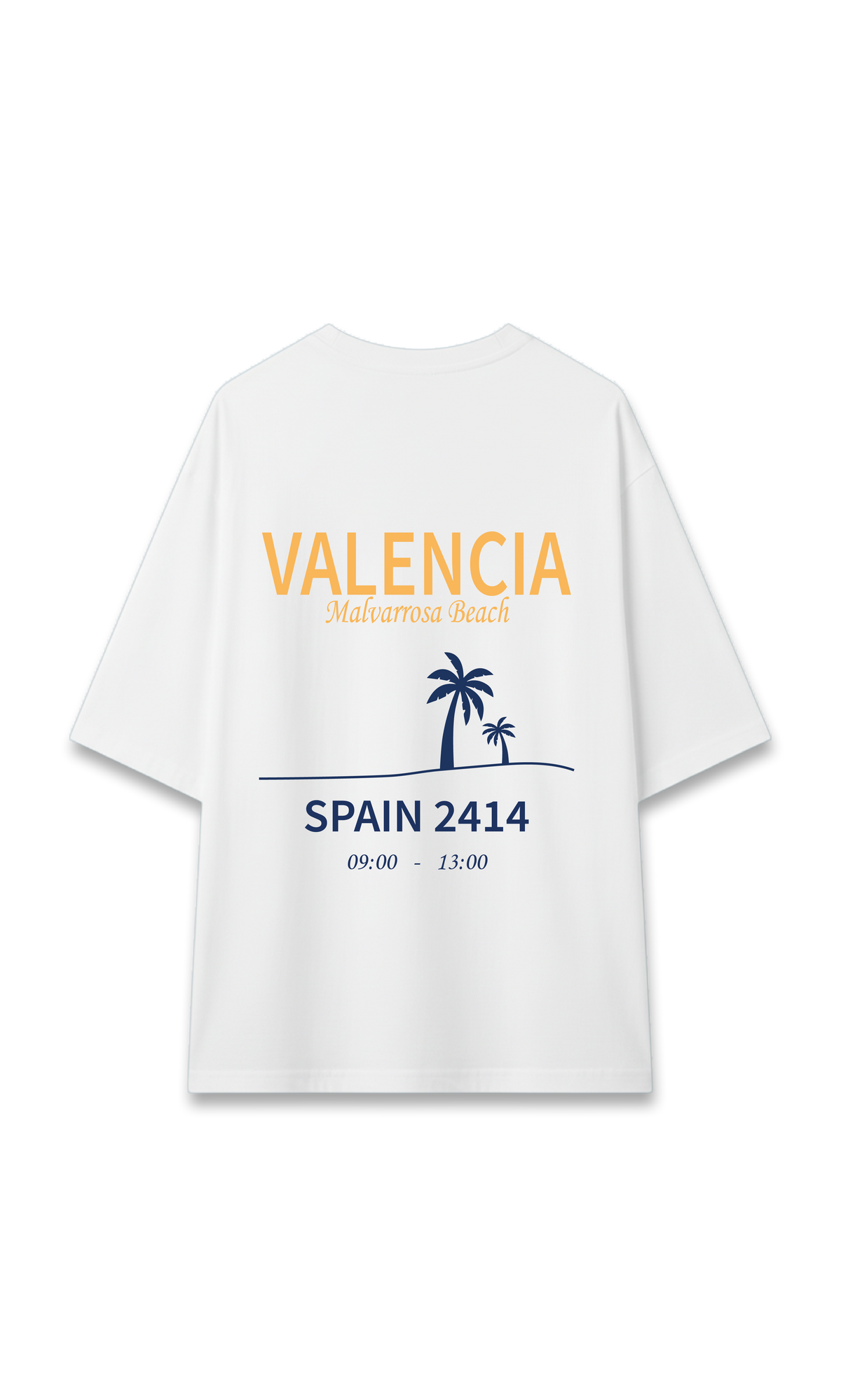CAMISETA OVERSIZE BLANCA | VALENCIA