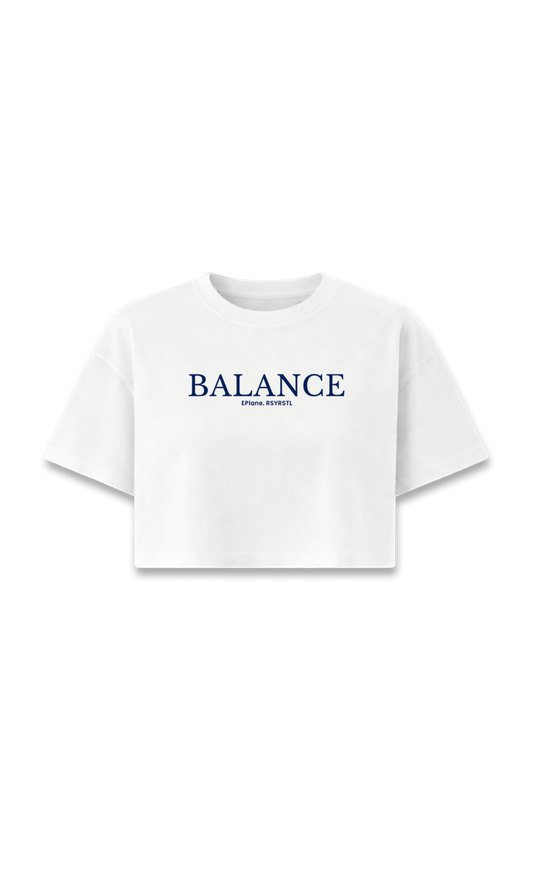 CAMISETA CROP BLANCA | BALANCE