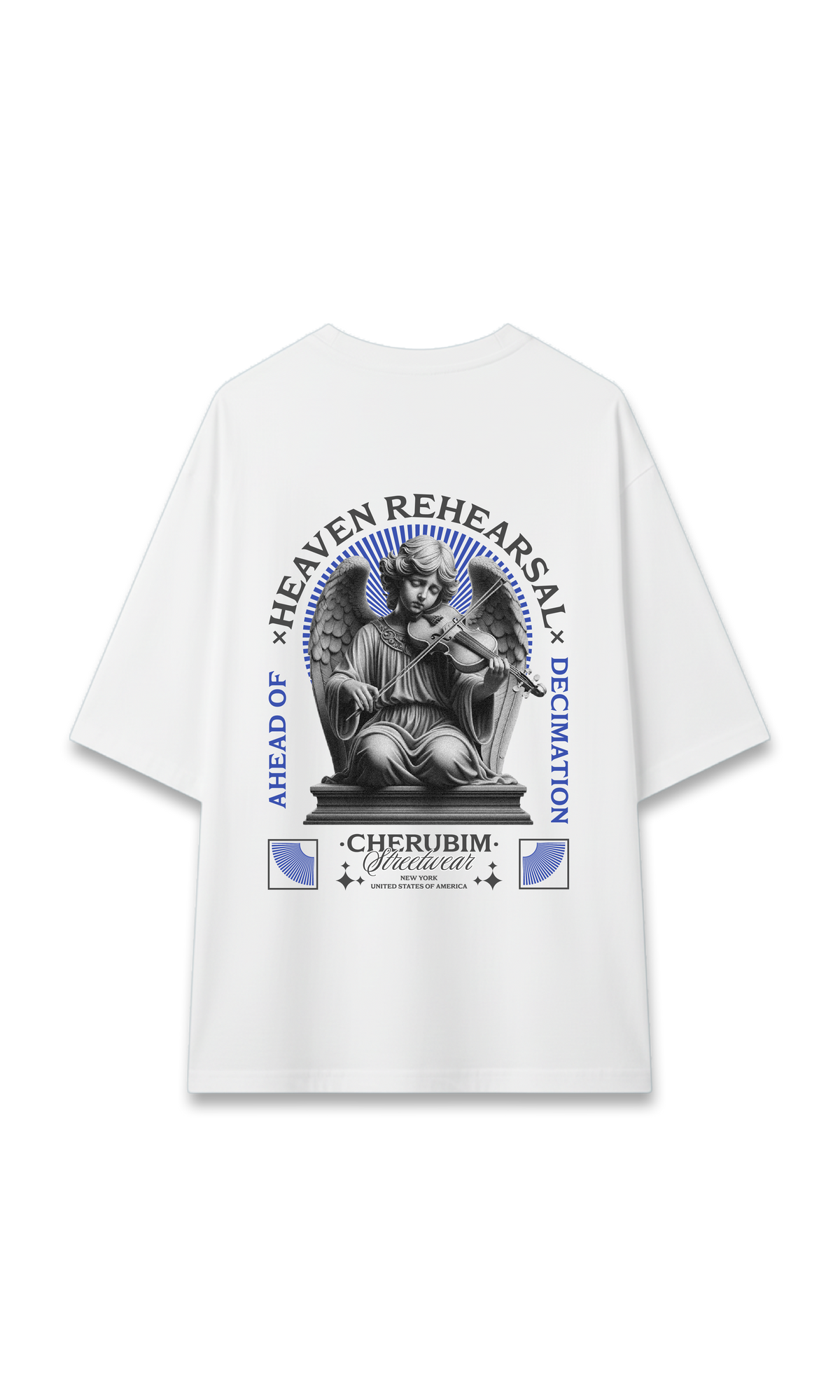 CAMISETA OVERSIZE BLANCA | CHERUBIM