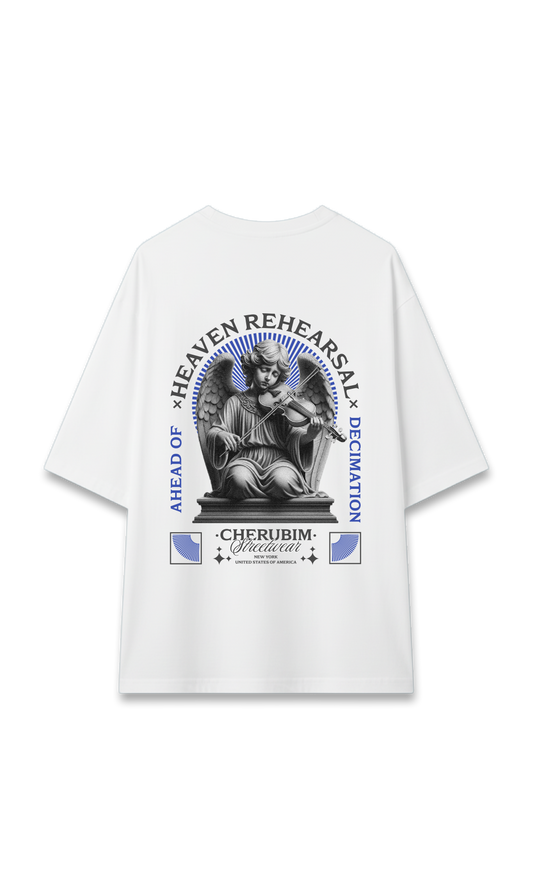 CAMISETA OVERSIZE BLANCA | CHERUBIM