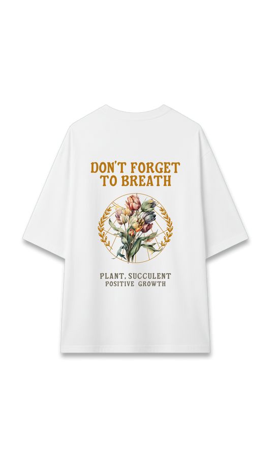 CAMISETA OVERSIZE BLANCA | SUCCULENT