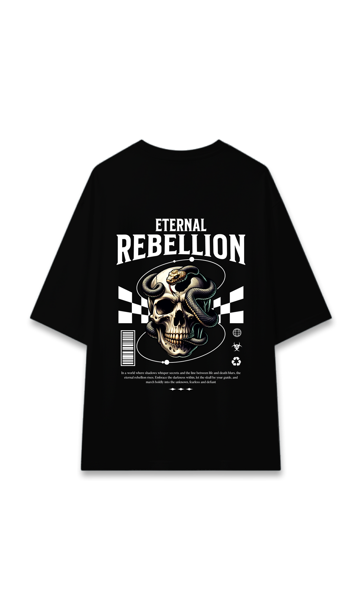 CAMISETA OVERSIZE NEGRA | ETERNAL
