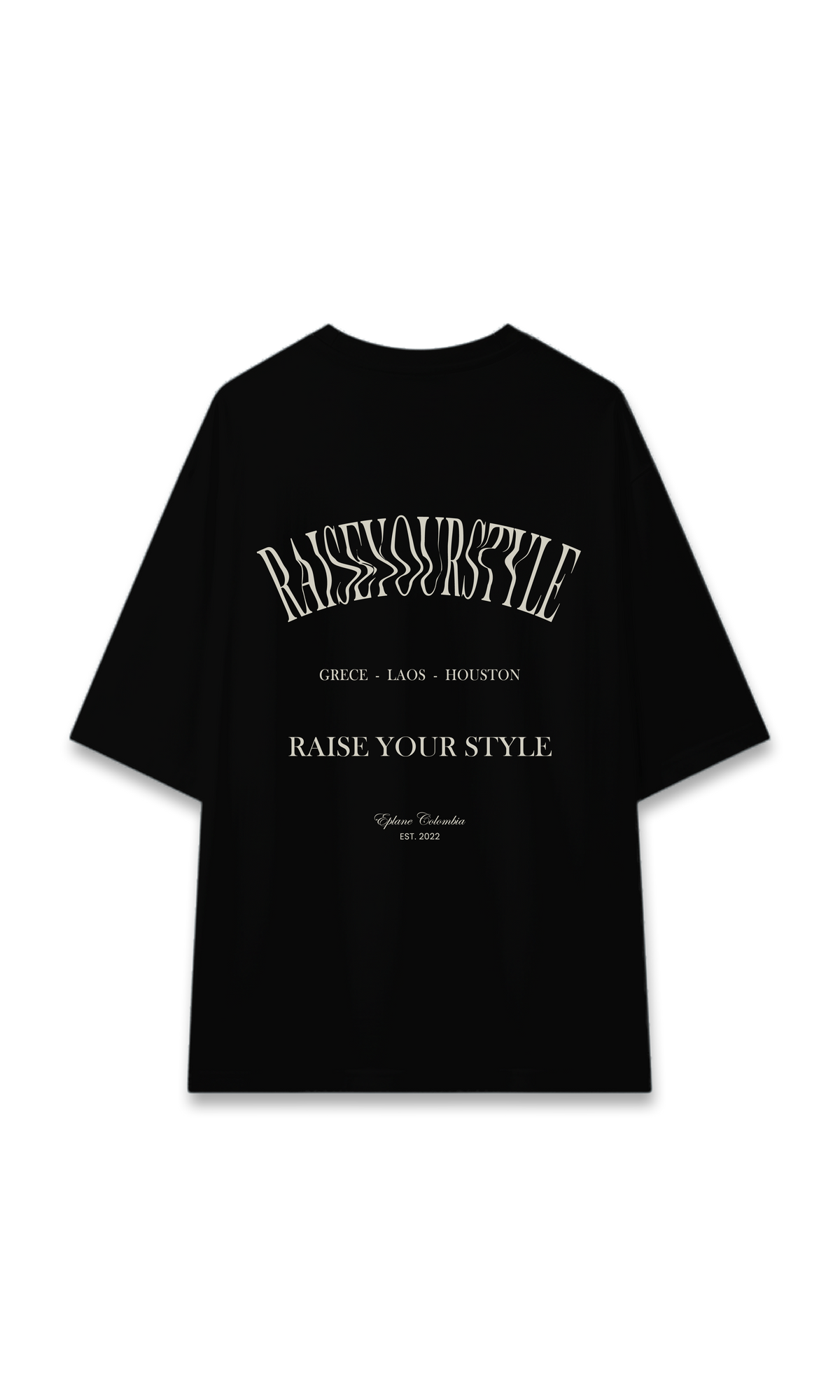 CAMISETA OVERSIZE NEGRA | RAISE YOUR STYLE