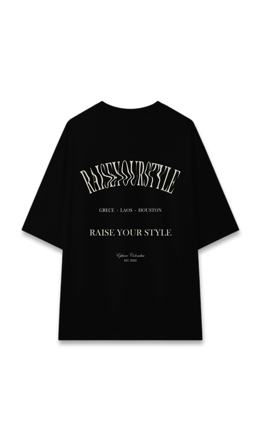 CAMISETA OVERSIZE NEGRA | RAISE YOUR STYLE