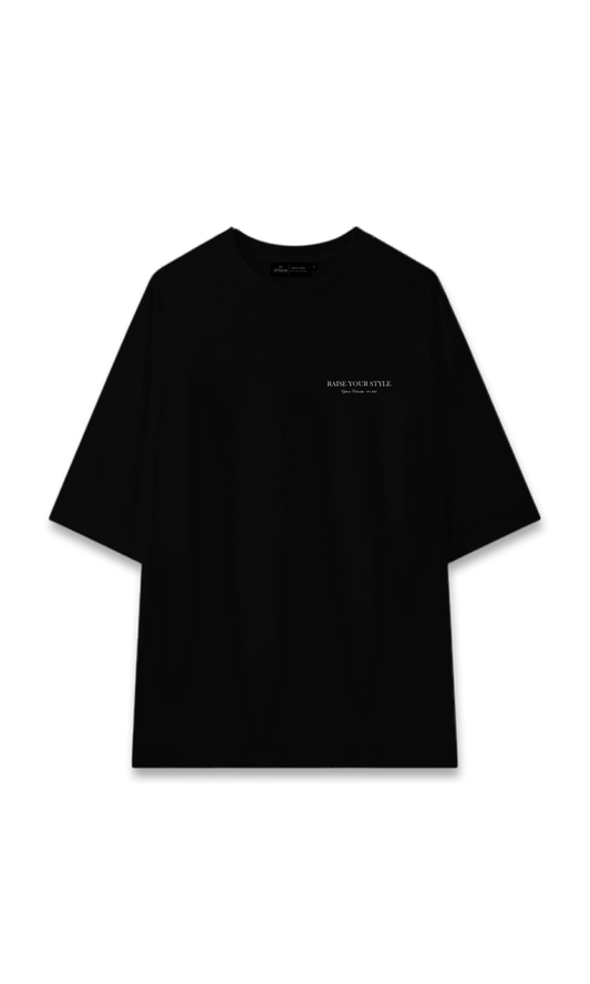 CAMISETA OVERSIZE NEGRA | RAISE YOUR STYLE