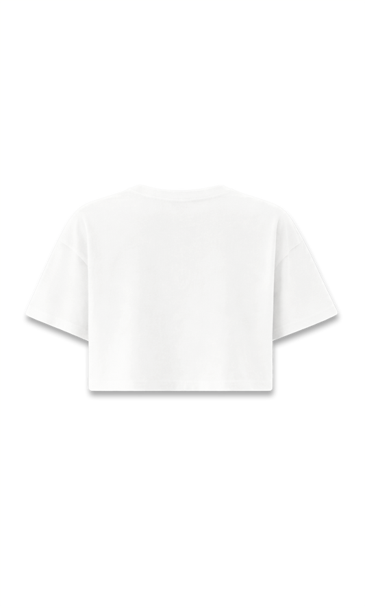 CAMISETA CROP BLANCA | CHERRY