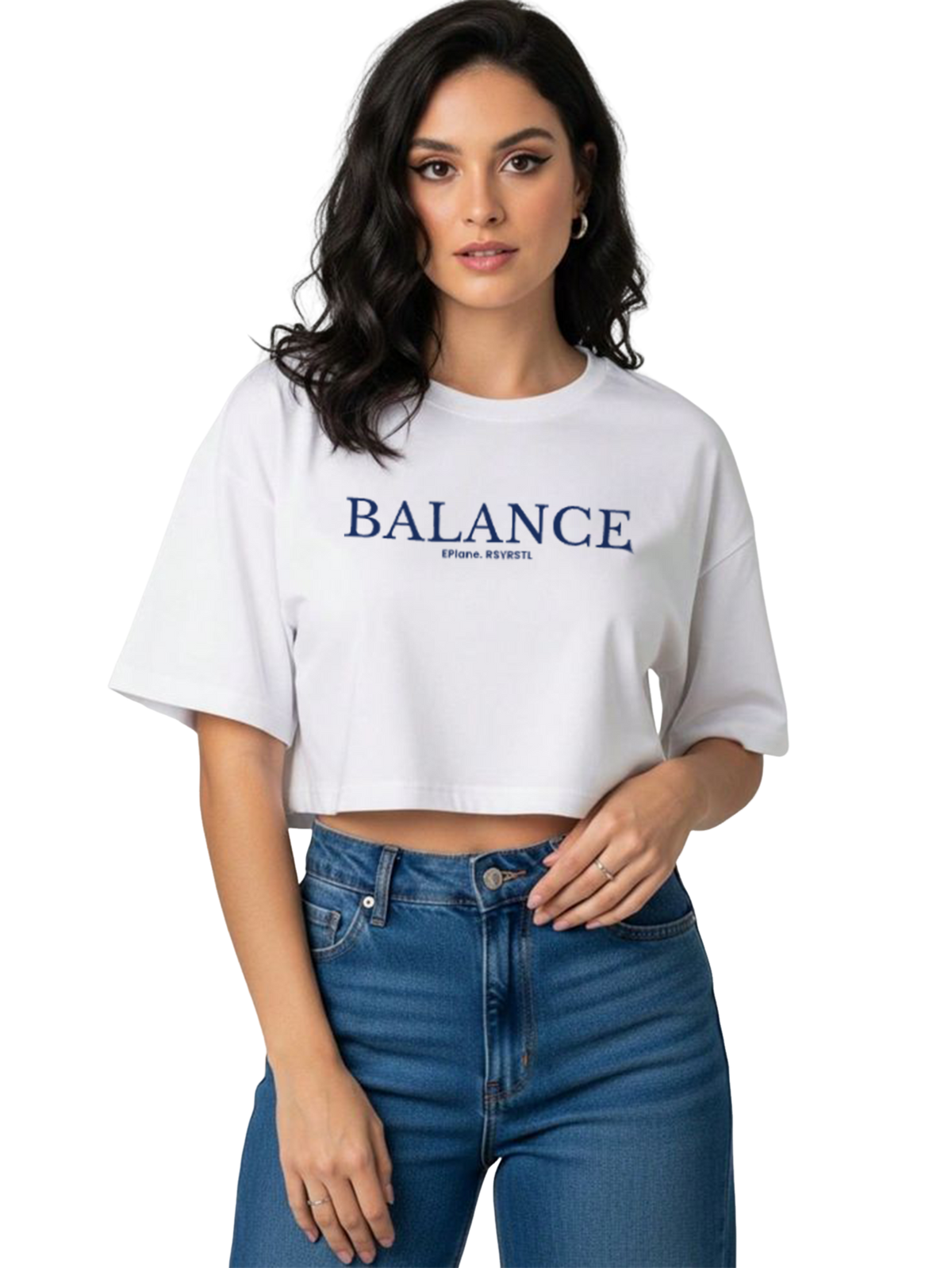 CAMISETA CROP BLANCA | BALANCE
