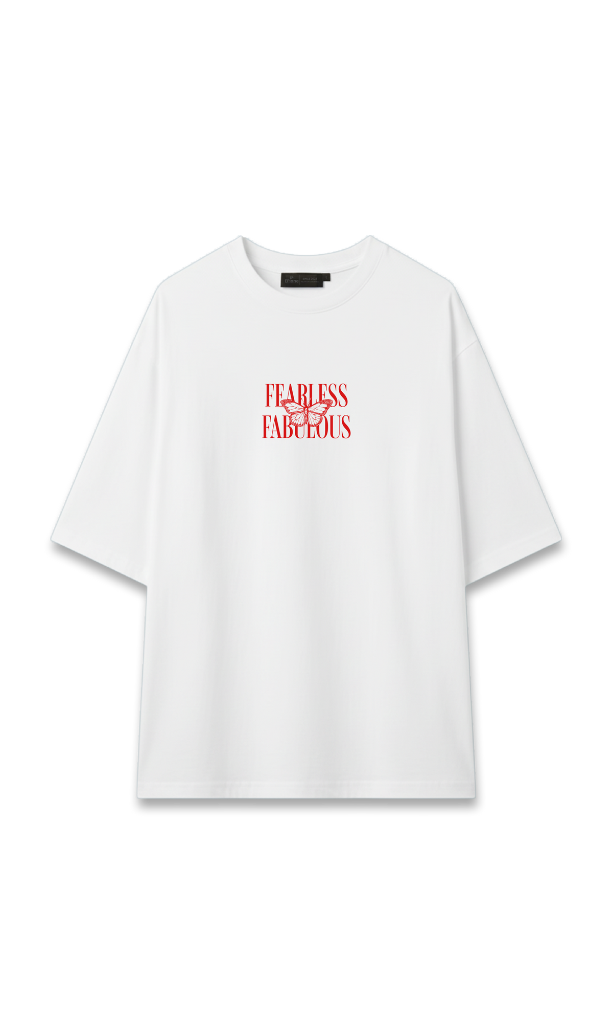 CAMISETA OVERSIZE BLANCA | FEARLESS FABULOUS