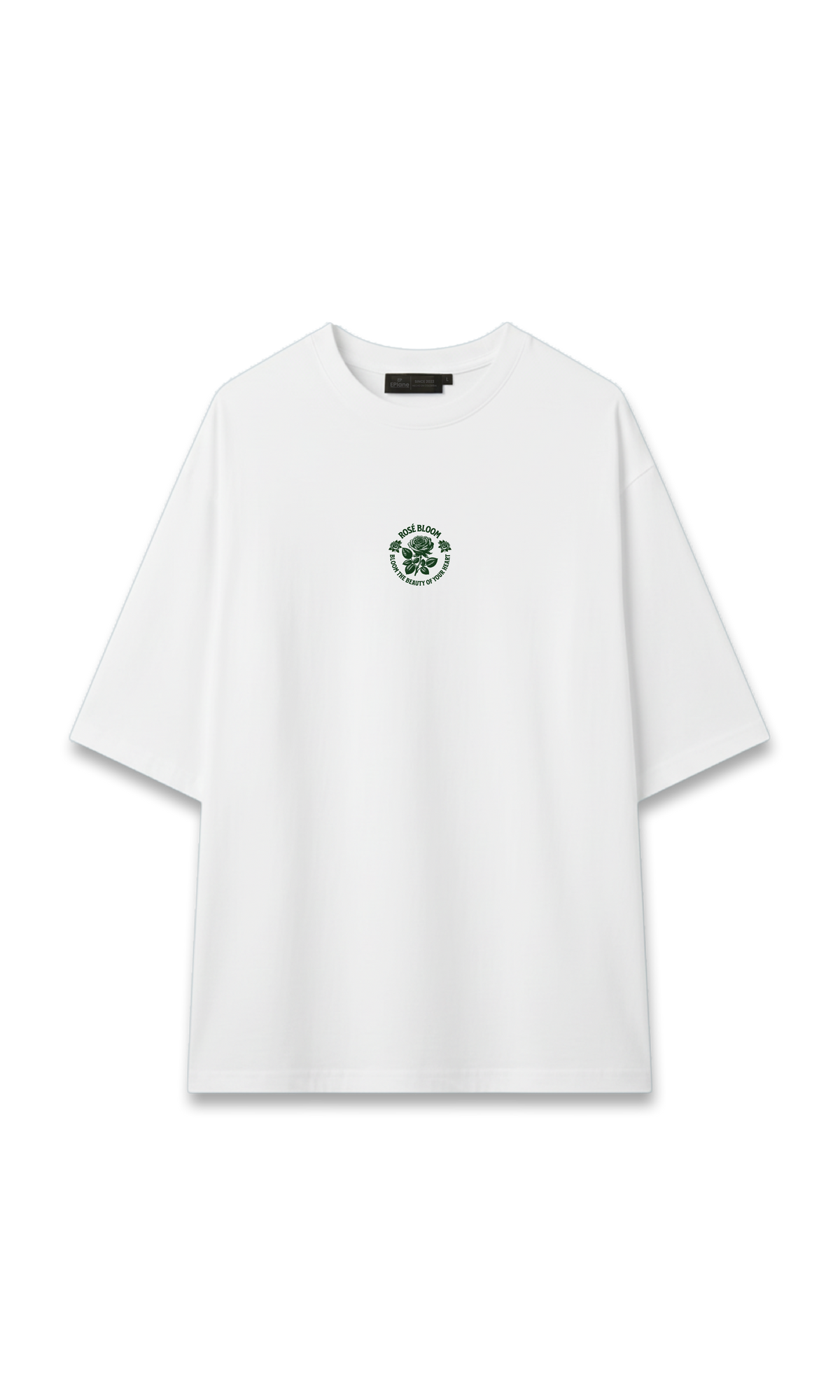 CAMISETA OVERSIZE BLANCA | ROSE BLOOM