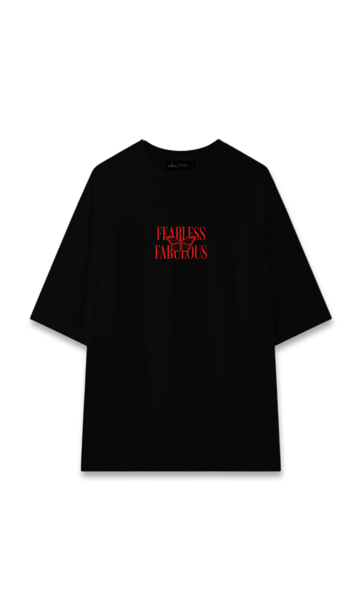CAMISETA OVERSIZE NEGRA | FEARLESS FABULOUS