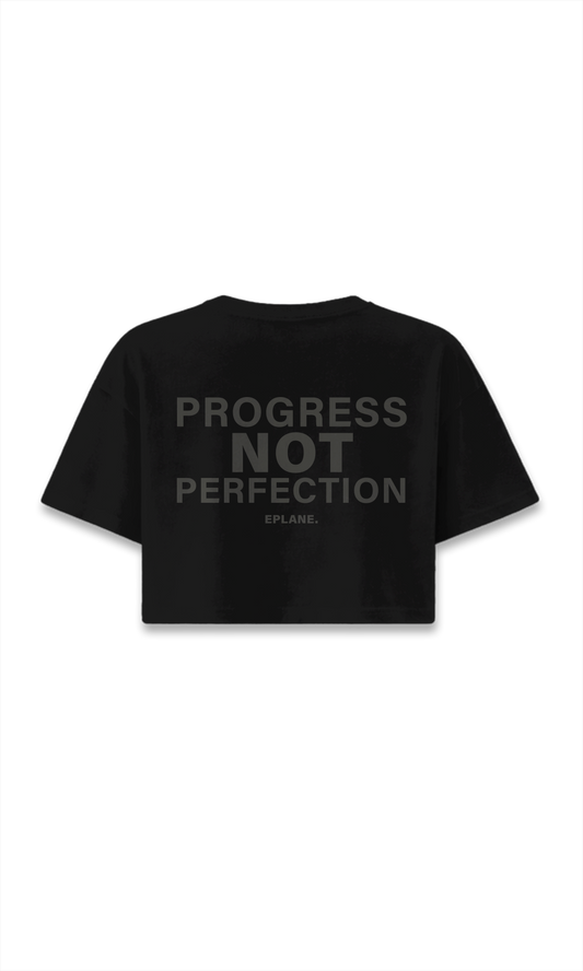CAMISETA CROP NEGRA | PROGRESS