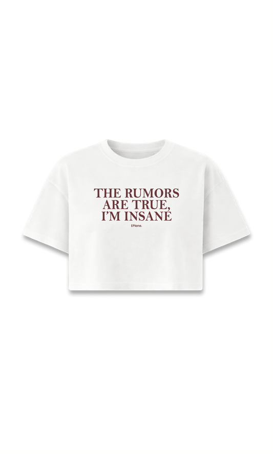 CAMISETA CROP BLANCA | RUMORS